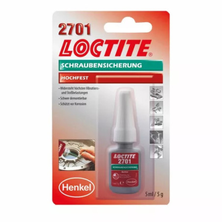 LOCTITE 2701 High Strength Threadlocker 5ml - IVPONT Győr